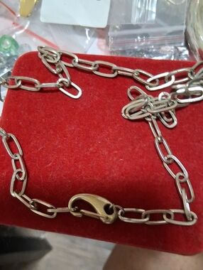 Source Unknown Gold Link Chain Necklace